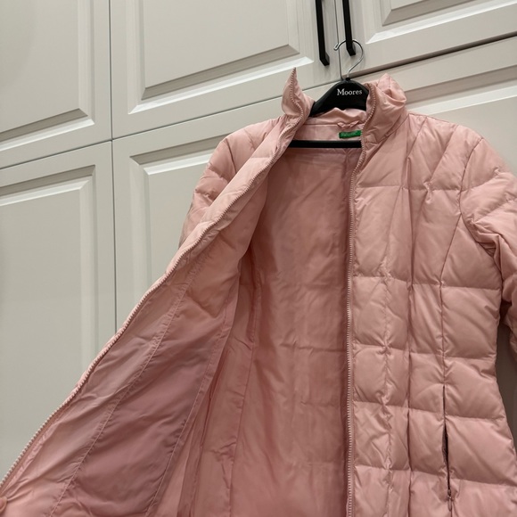 [SOLD] United Colors of Benetton: Long Winter Jacket in Pink (L, fits like S) - Picture 5 of 11